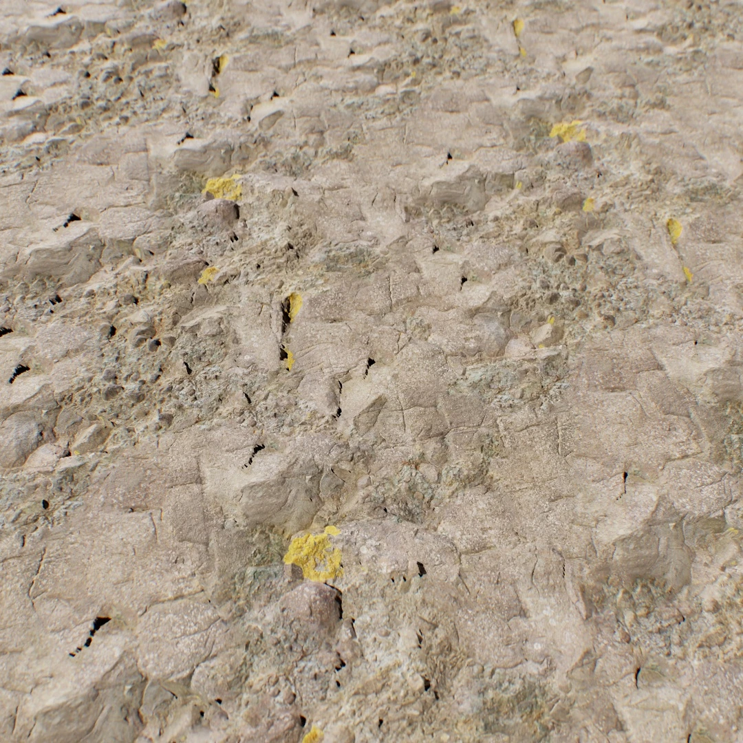 Mossy Volcanic Rock Ground Texture