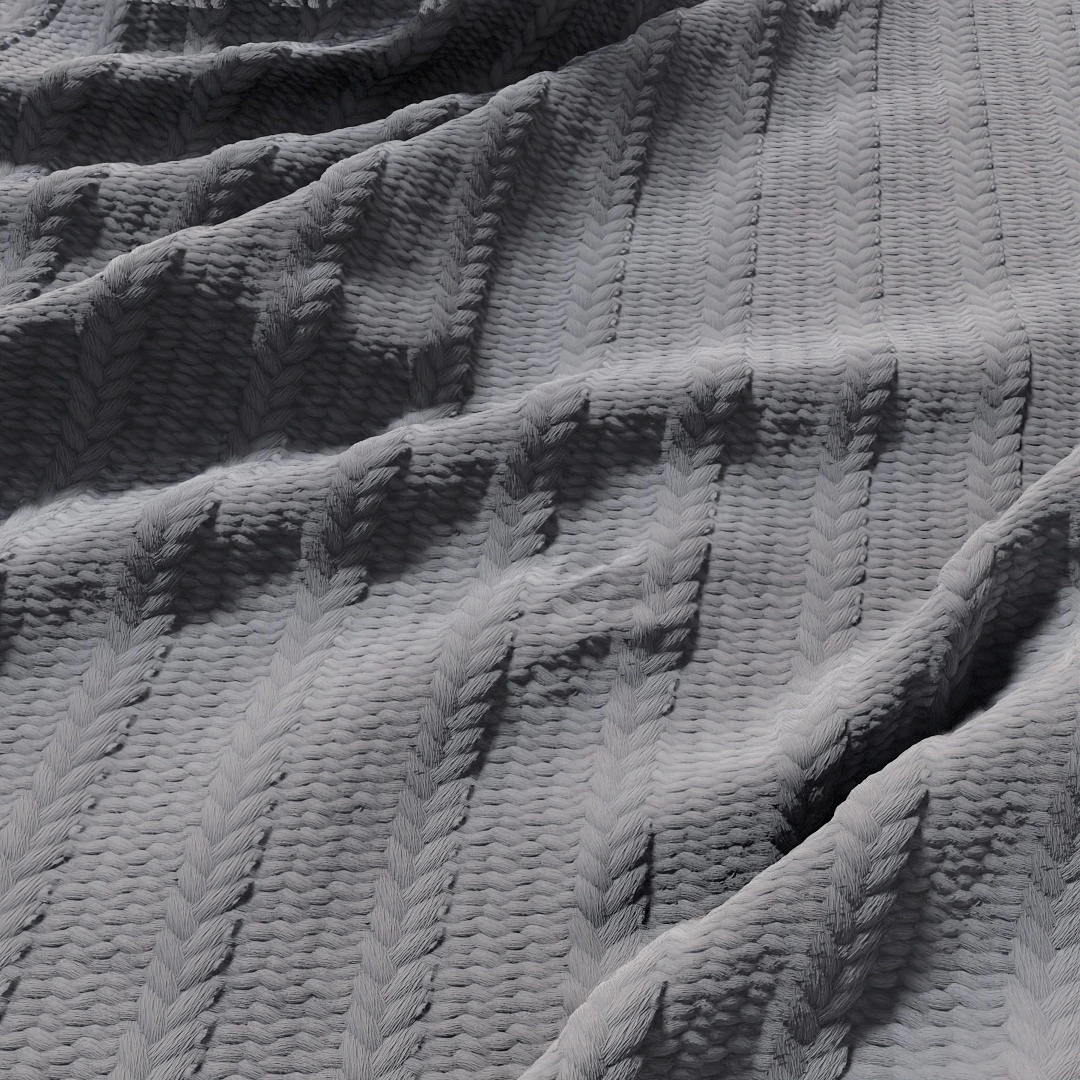 Mystic Knit Charcoal Fabric Texture