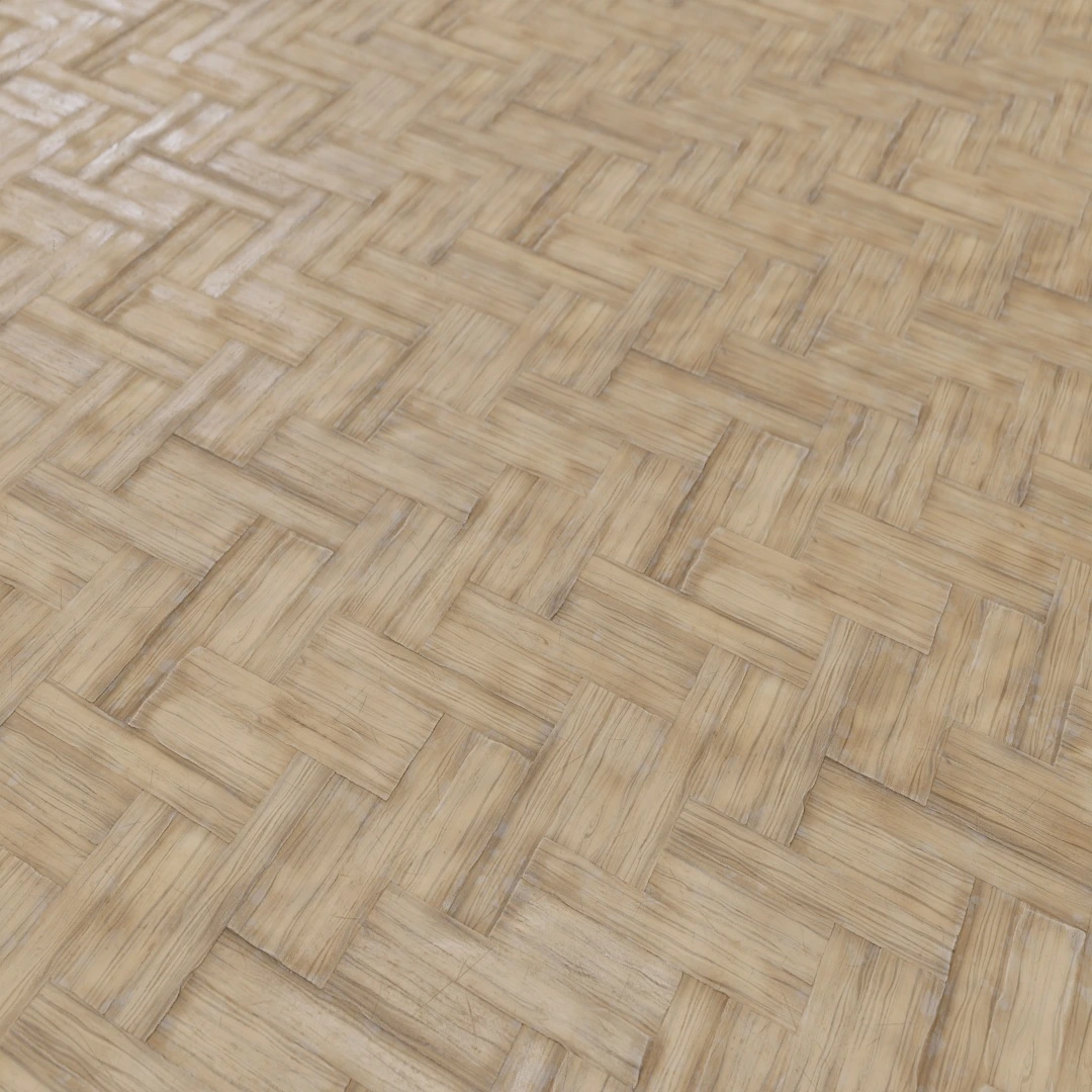 Natural Oak Herringbone Parquet Texture
