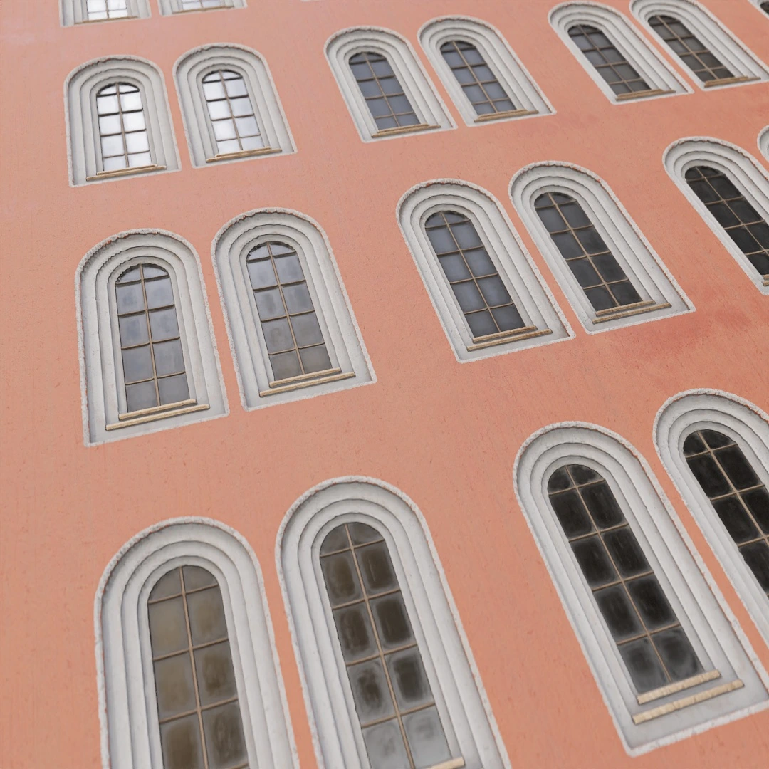 Old Arcaded Facade Texture