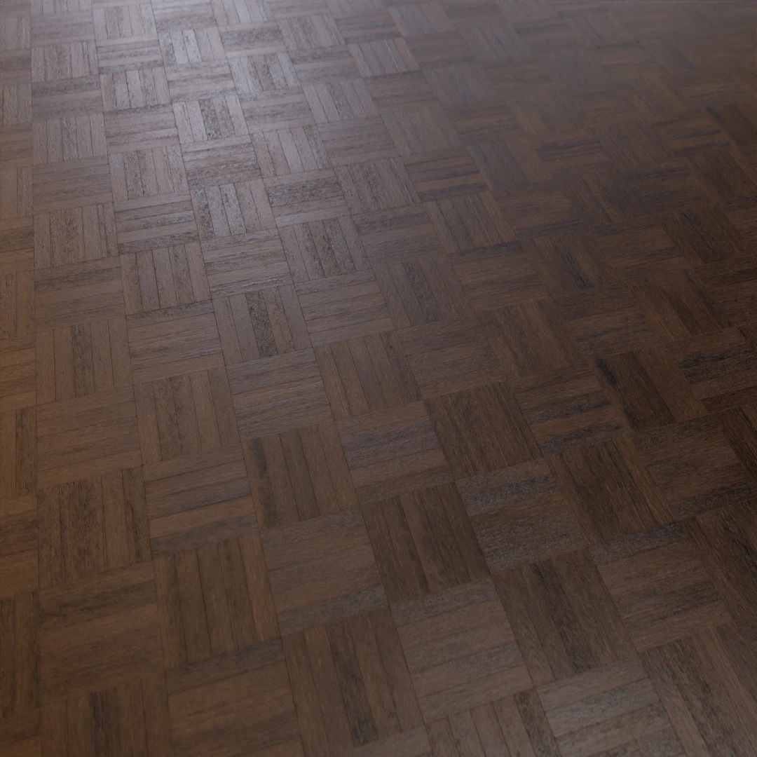 Old Burgundy Mosaic Parquet Texture