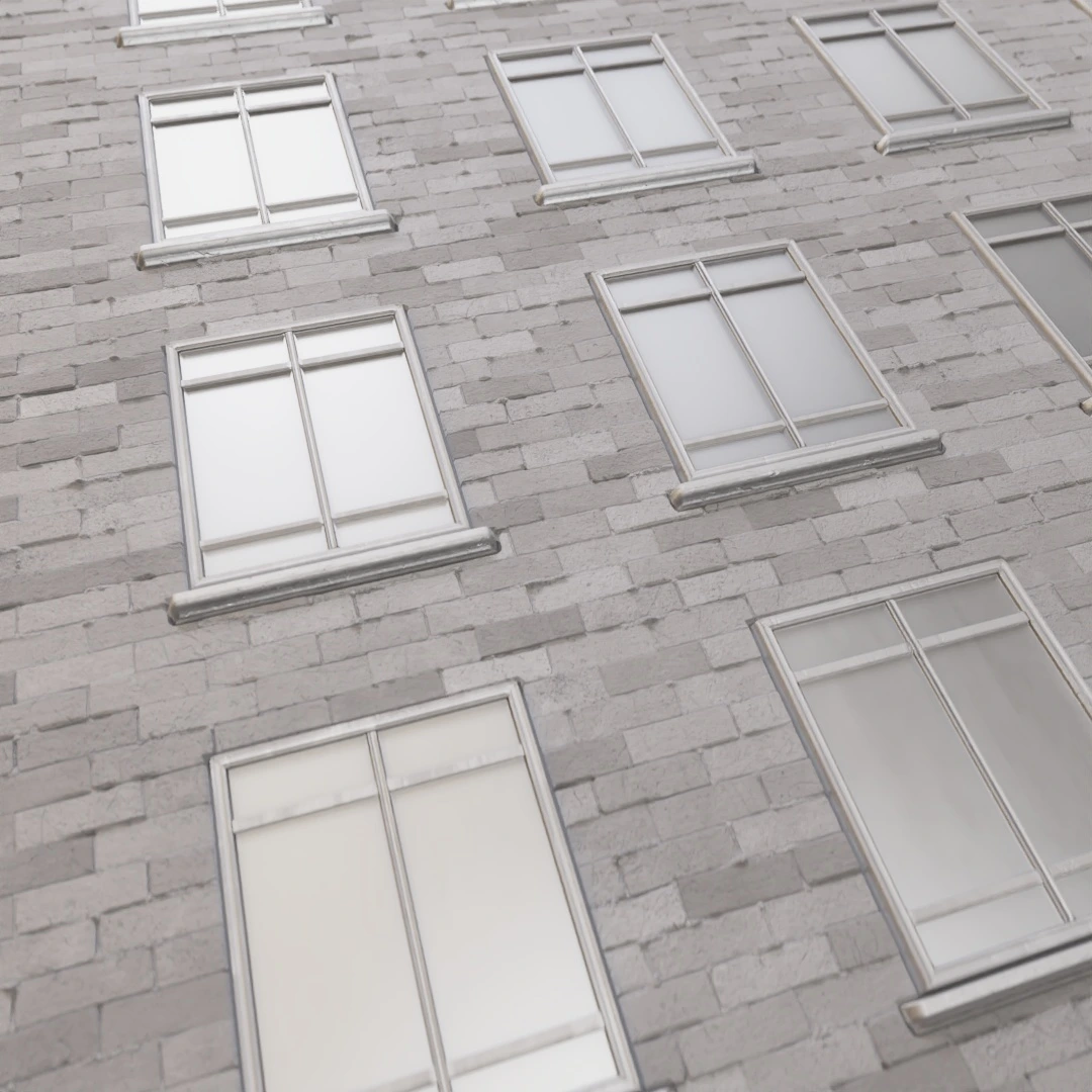 Old Clean Brick Facade Texture