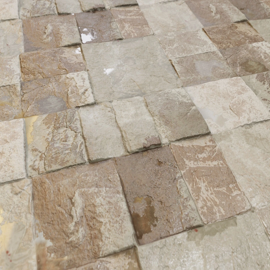 Old Cracked Stone Floor Texture