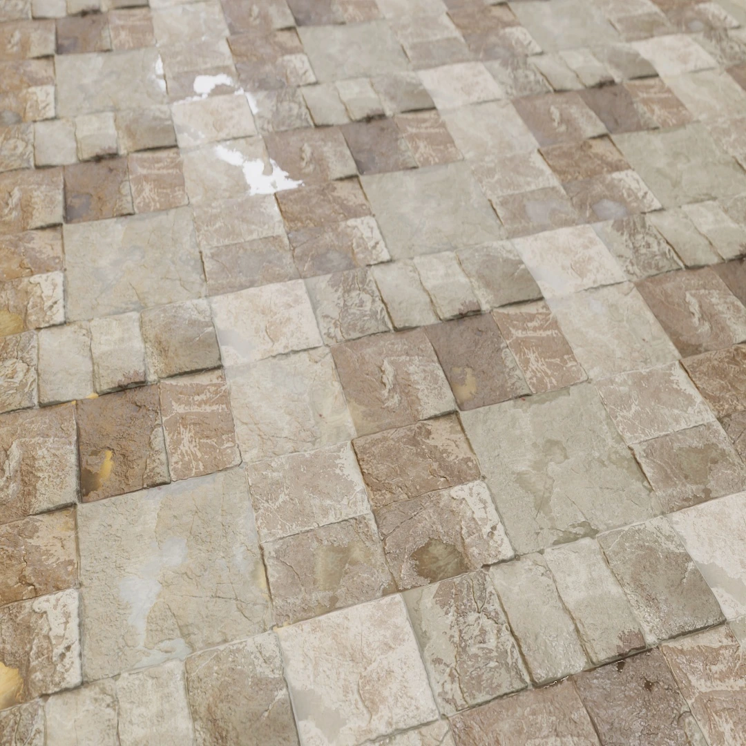 Old Cracked Stone Floor Texture