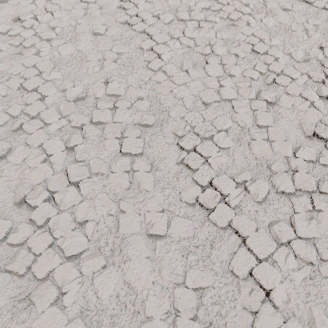 Old Gray Cobblestone Pavement Texture