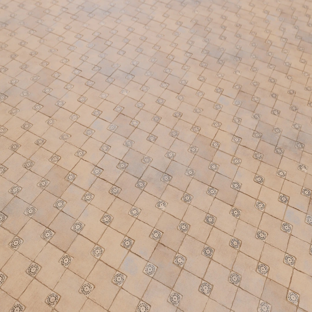 Old Mosaic Stone Floor Texture
