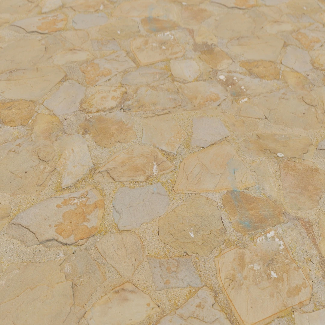 Old Mosaic Stone Wall Texture