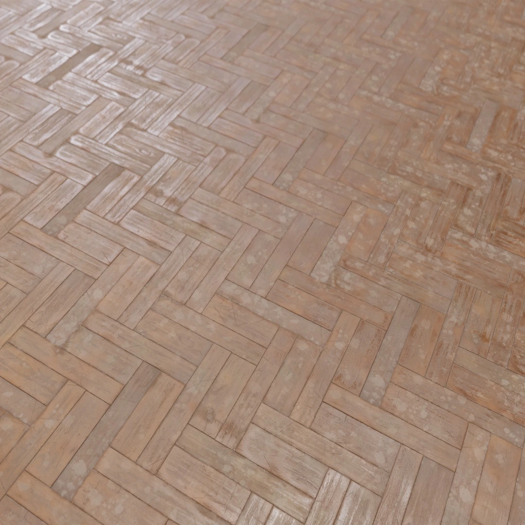 Old Patina Oak Herringbone Parquet Texture