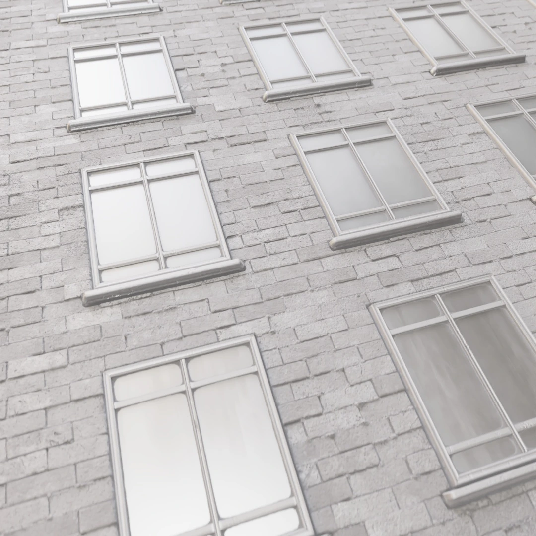 Old Weathered Brick Facade Texture