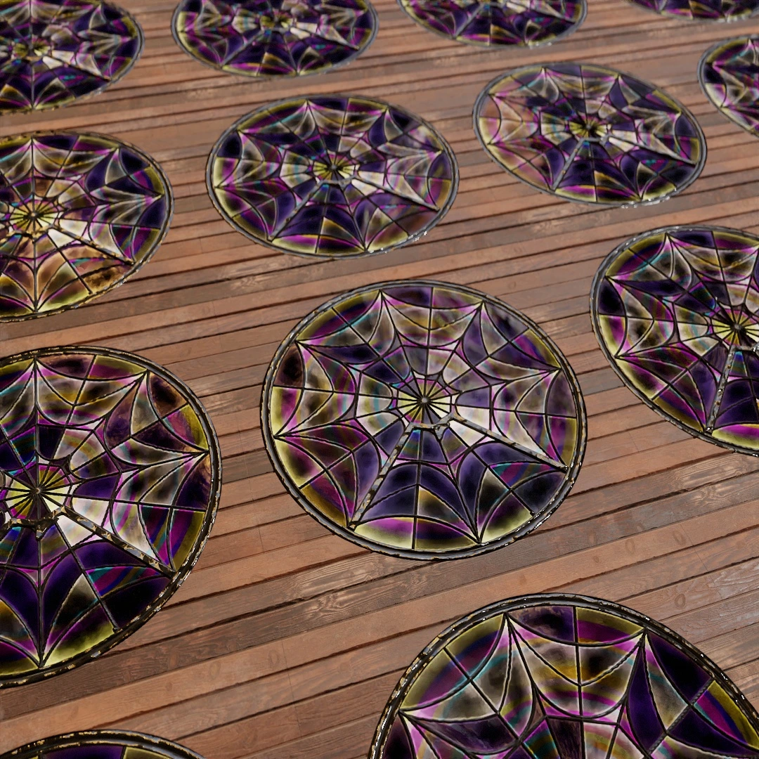 Ophelia Stained Glass Window Texture