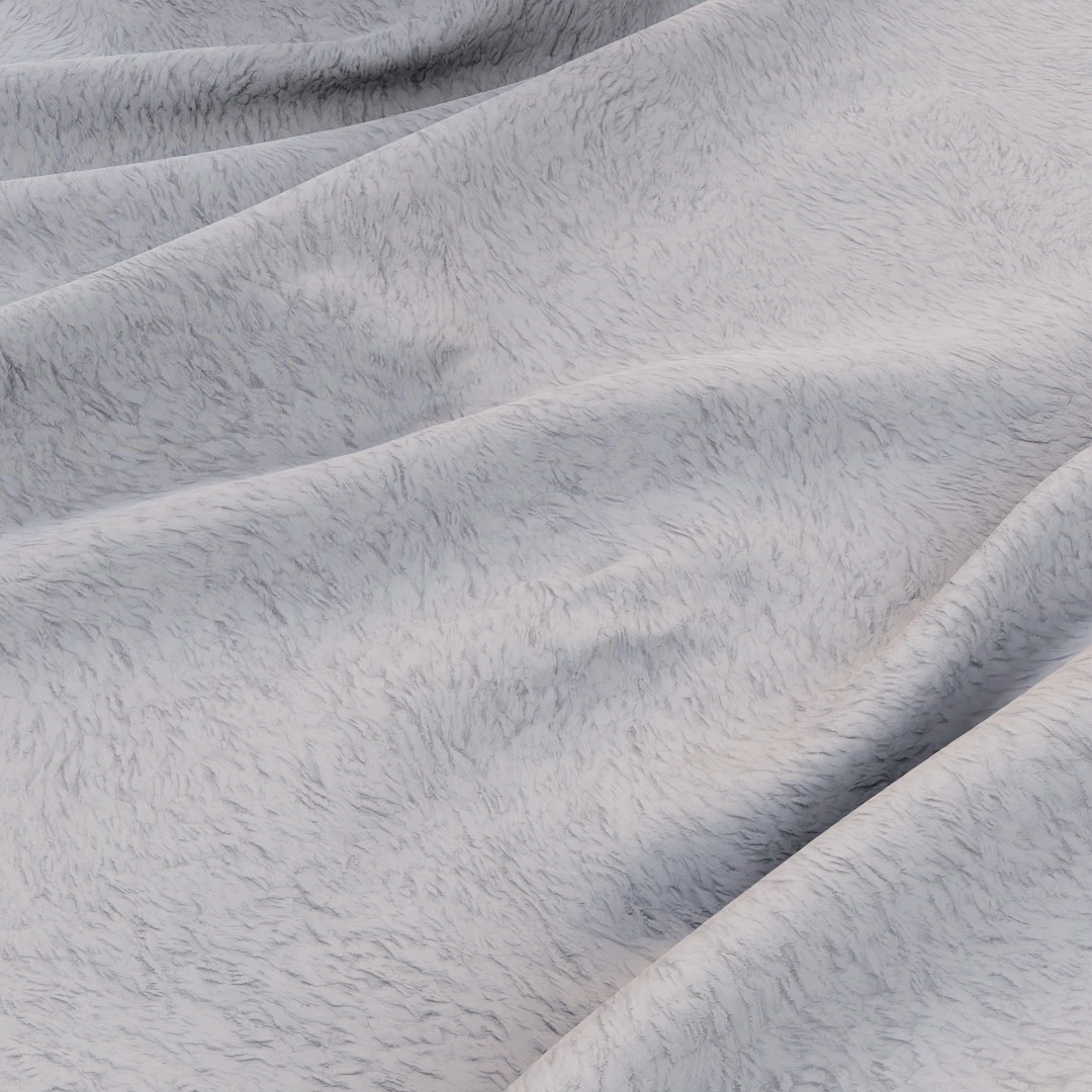 Plush Sapphire Faux Fur Texture