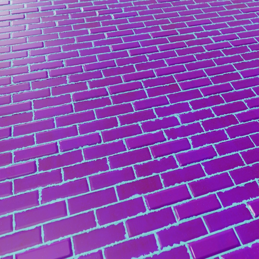 Purple Brick Facade Texture
