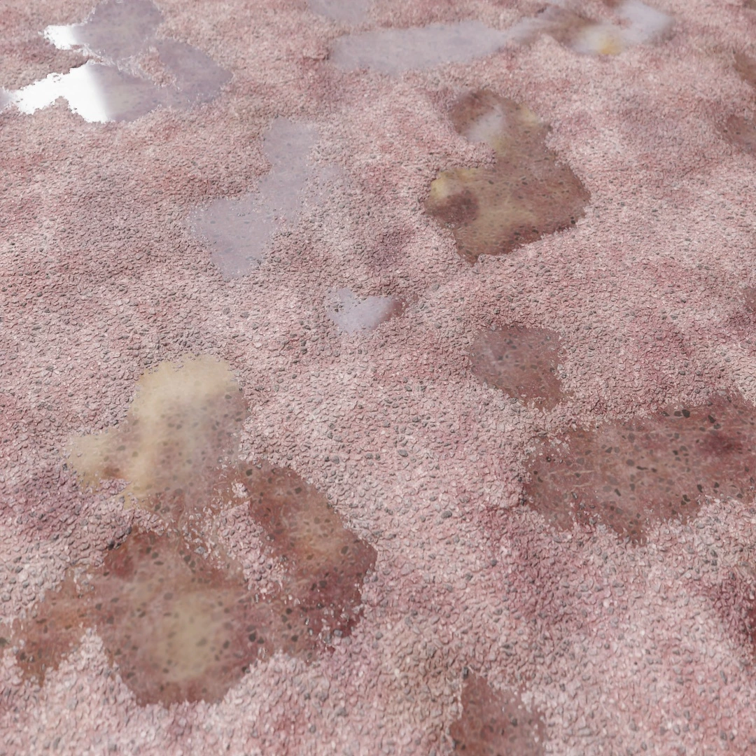 Rain Soaked Cracked Asphalt Texture