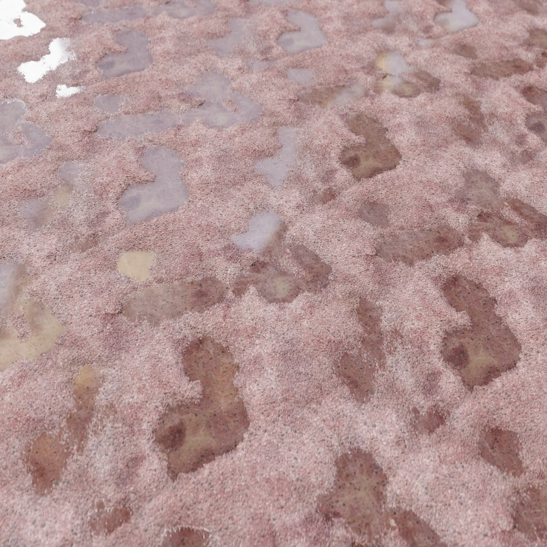 Rain Soaked Cracked Asphalt Texture