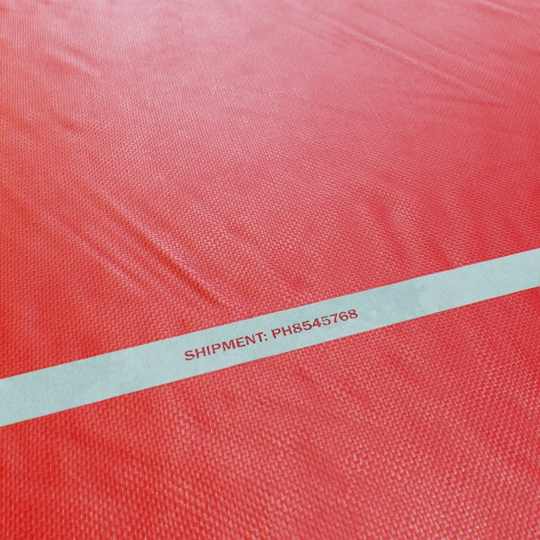 Red Woven Tarpaulin Texture