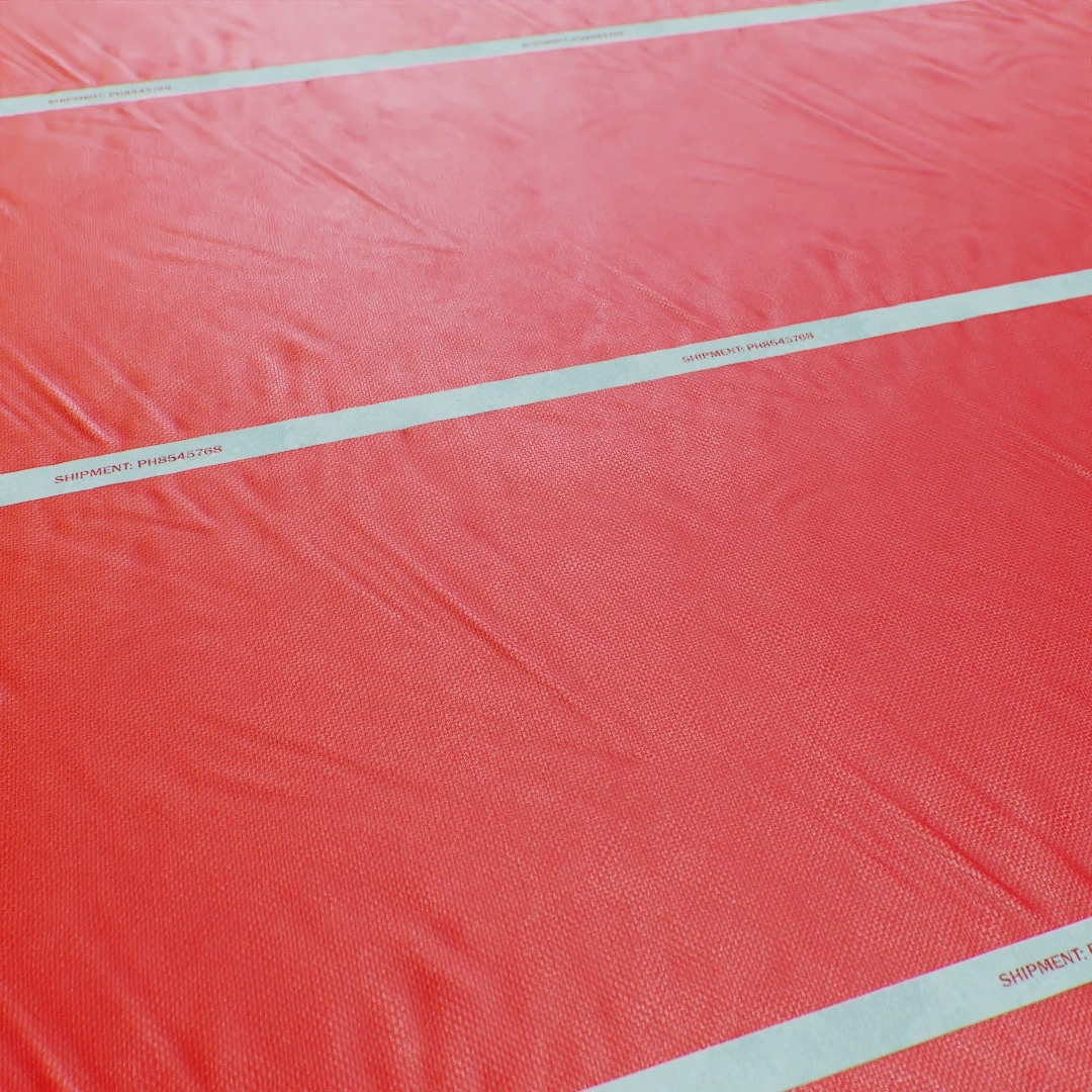 Red Woven Tarpaulin Texture