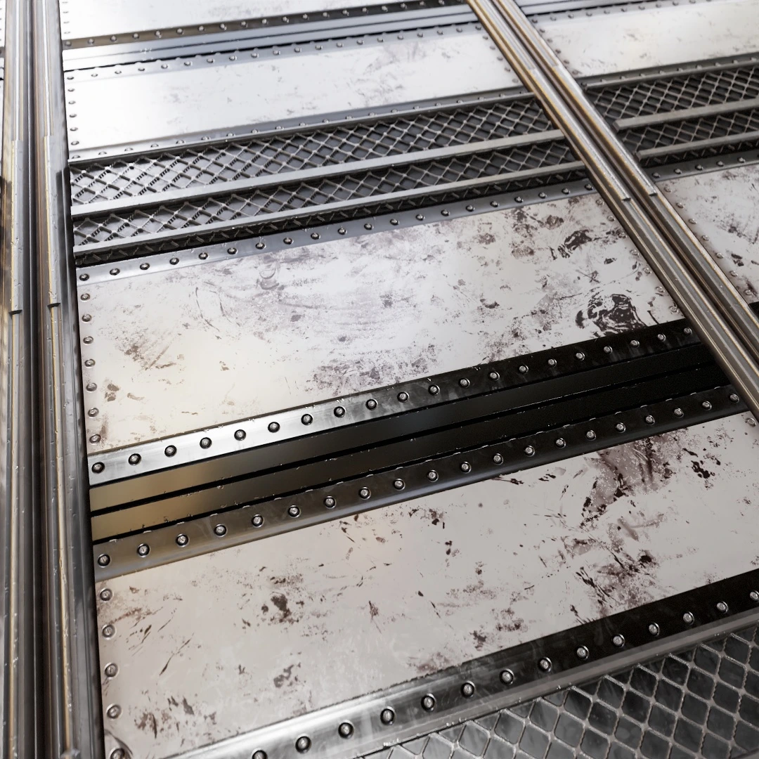 Riveted Sci-Fi Metal Door Texture