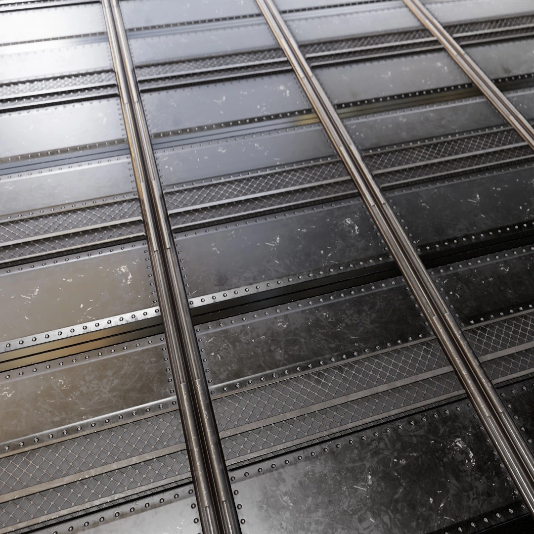 Riveted Sci-Fi Metal Door Texture