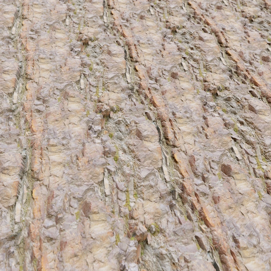 Rough Moss Infused Rock Texture