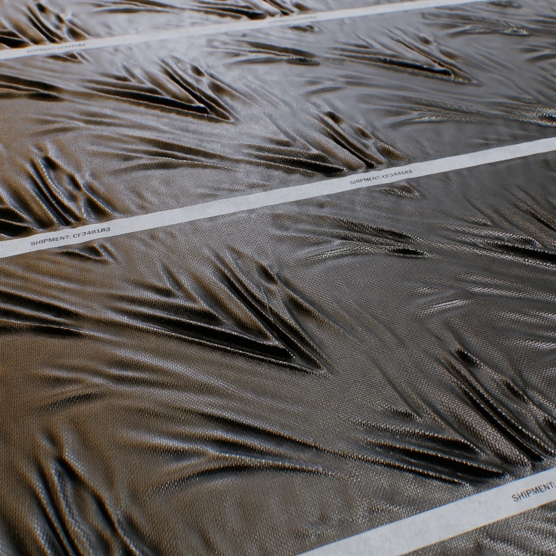 Rugged Black Tarpaulin Texture