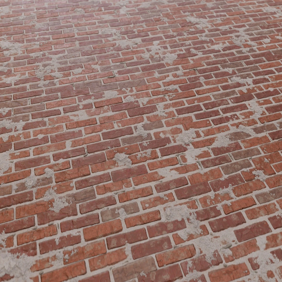 Rustic Aged Brick Facade Texture
