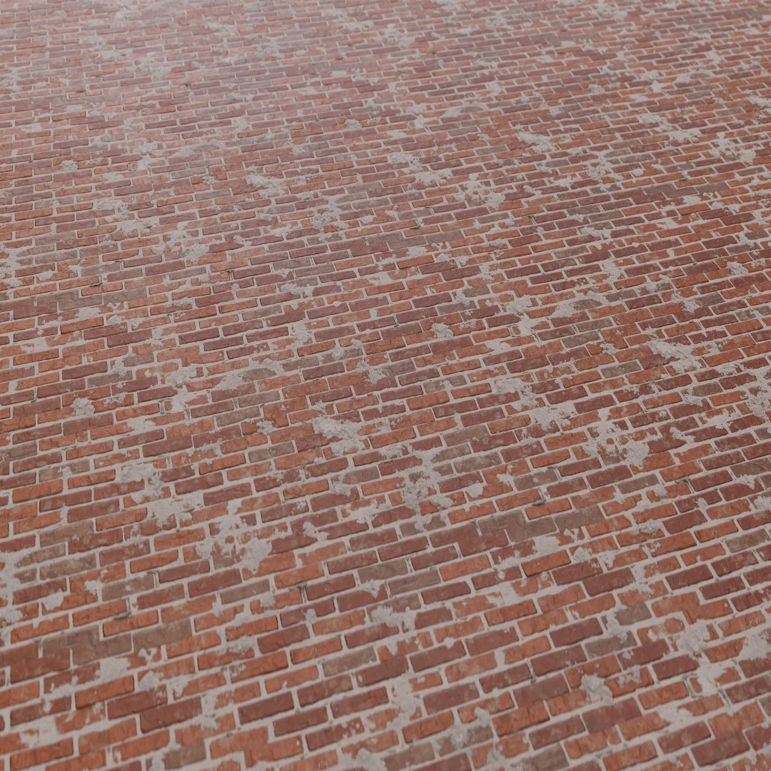 Rustic Aged Brick Facade Texture