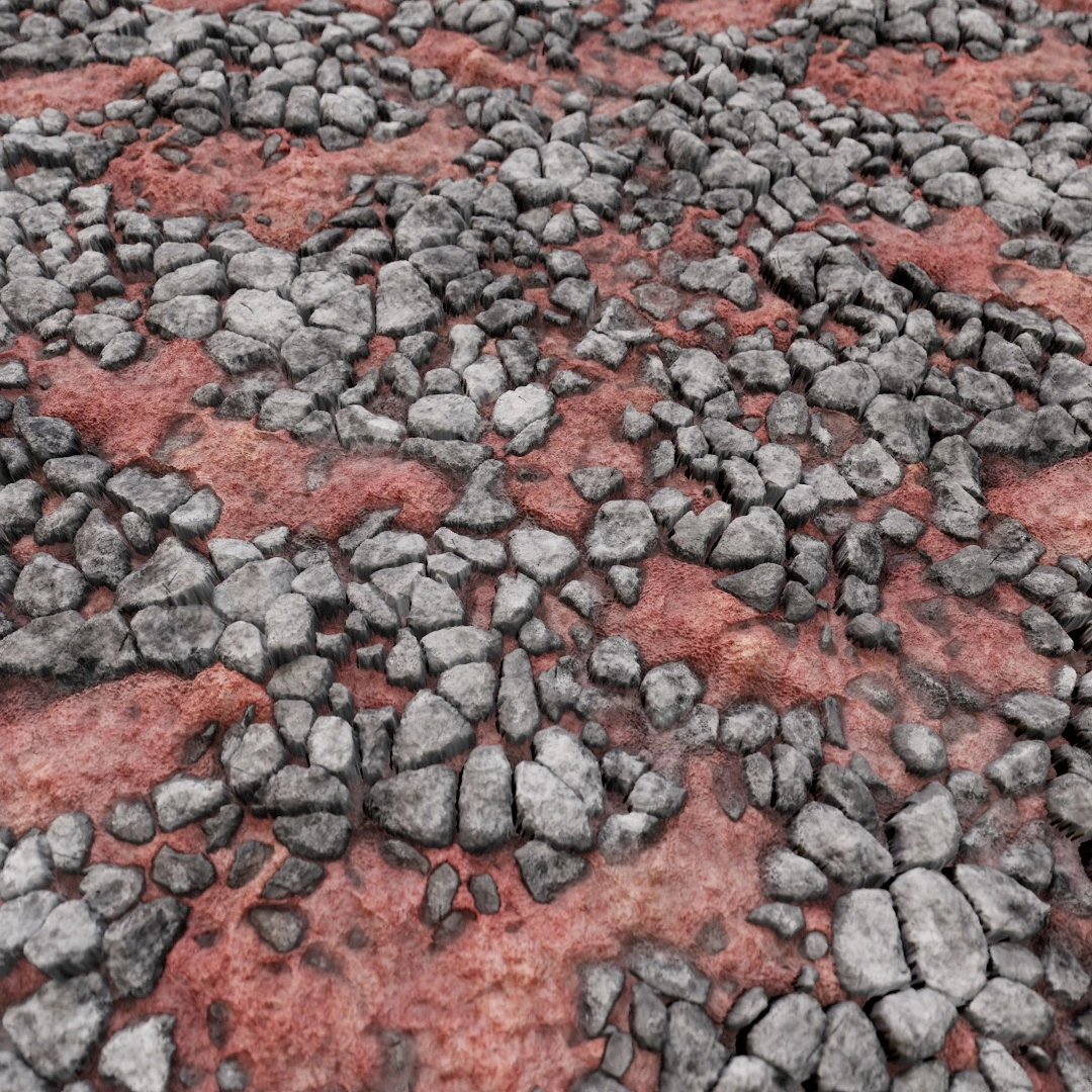 Rustic Aged Stone Mosaic Texture