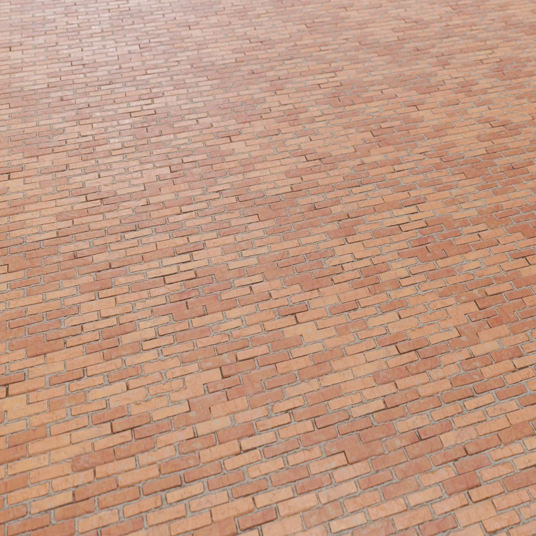 Rustic Red Brick Facade Texture