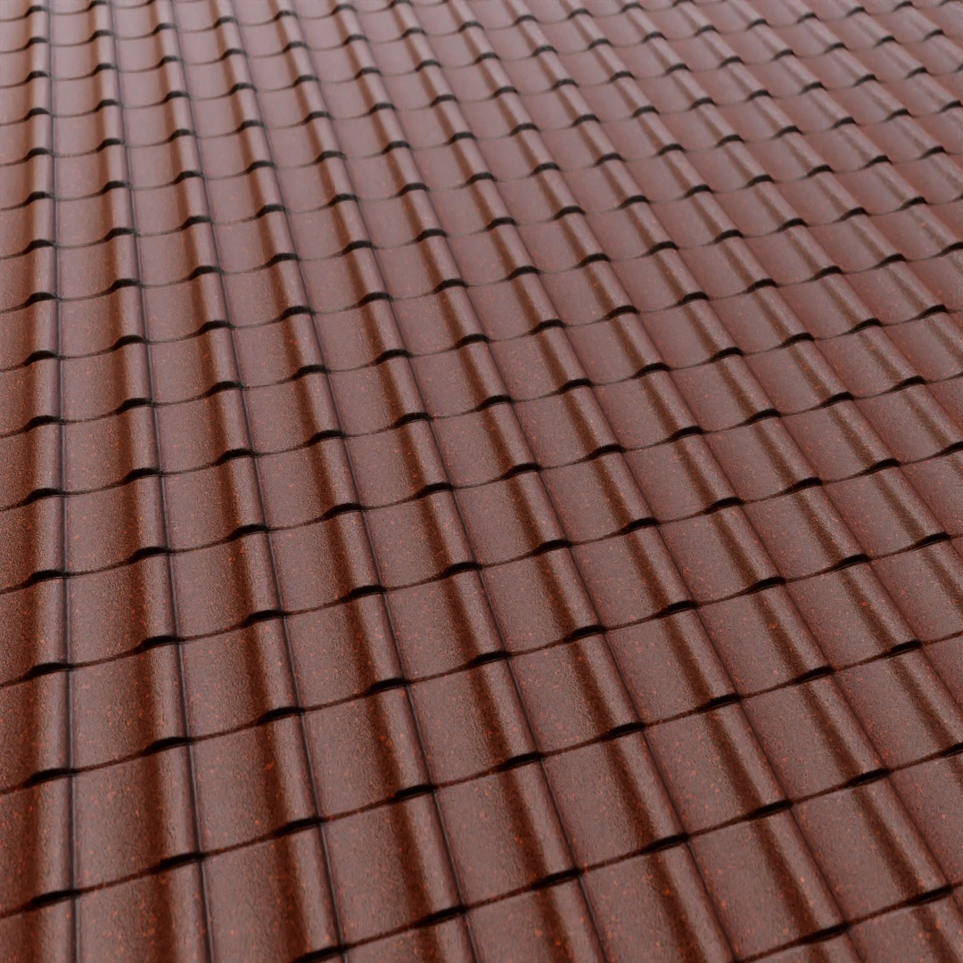 Rustic Terra Cotta Roof Texture