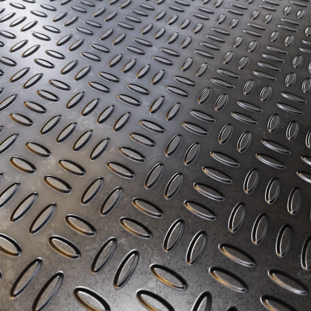Rusty Scuffed Tread Plate Texture