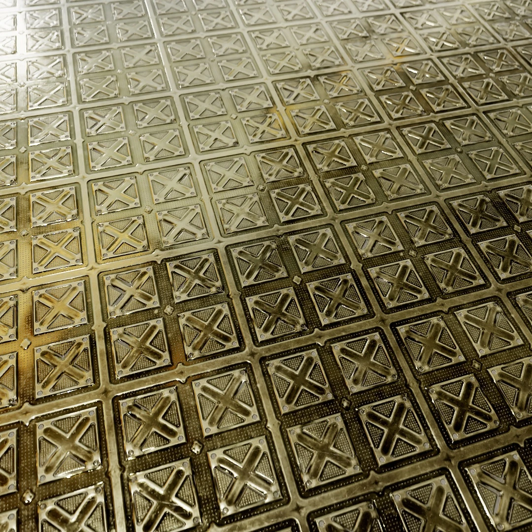 Sci-Fi Aged Metal Panel Texture