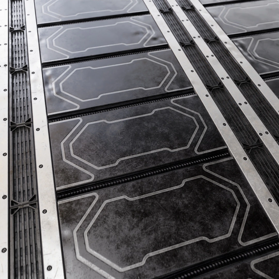 Sci-Fi Metallic Floor Texture