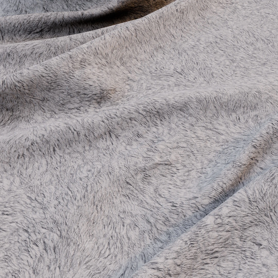 Soft Ivory Faux Fur Texture