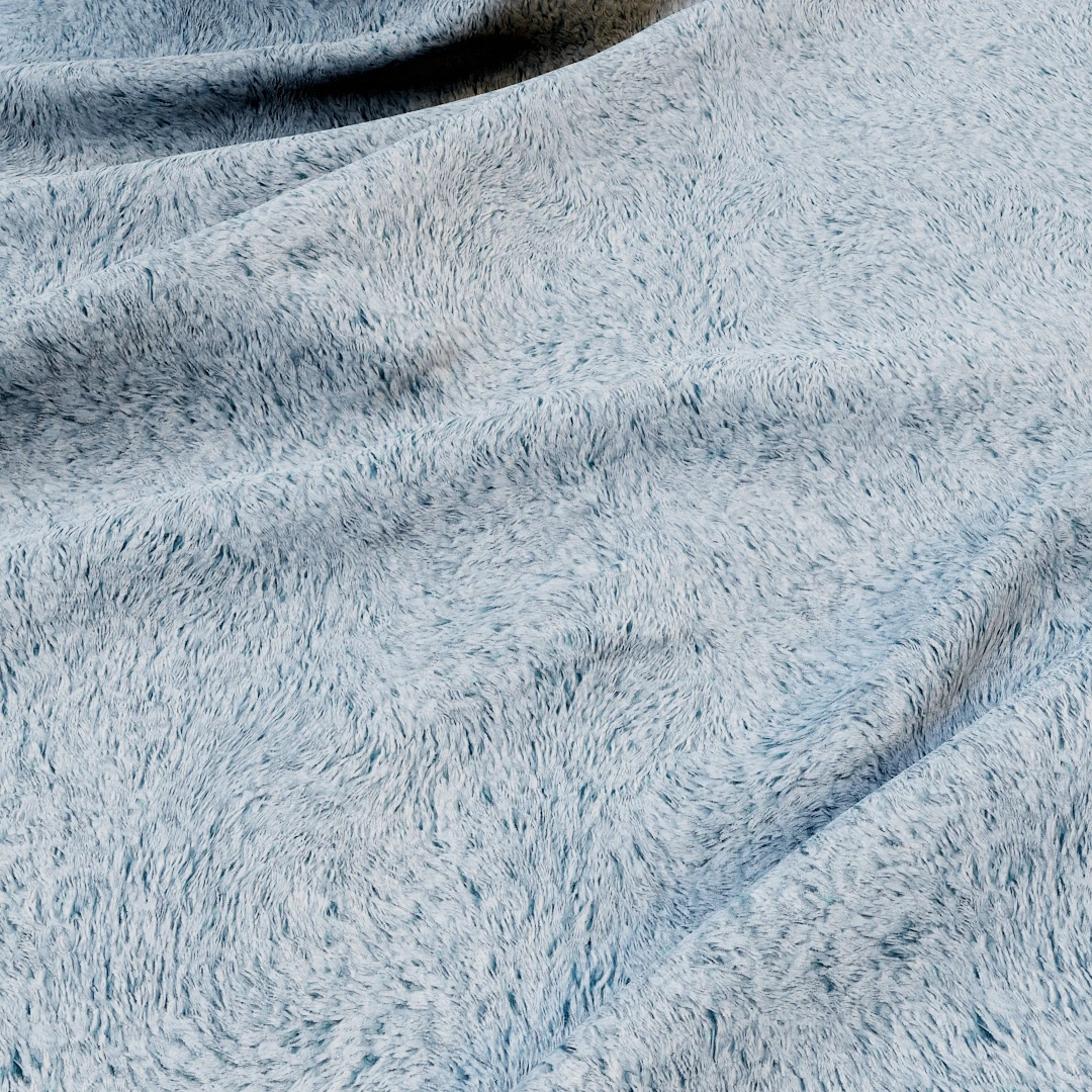 Soft Snowy Faux Fur Texture