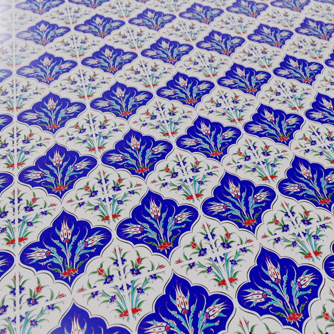 Tulip Patterned Traditional Texture 921 - LotPixel