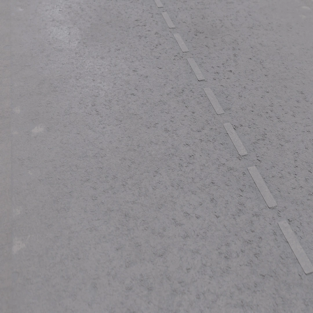 Two Lane Dark Wet Asphalt Road Texture