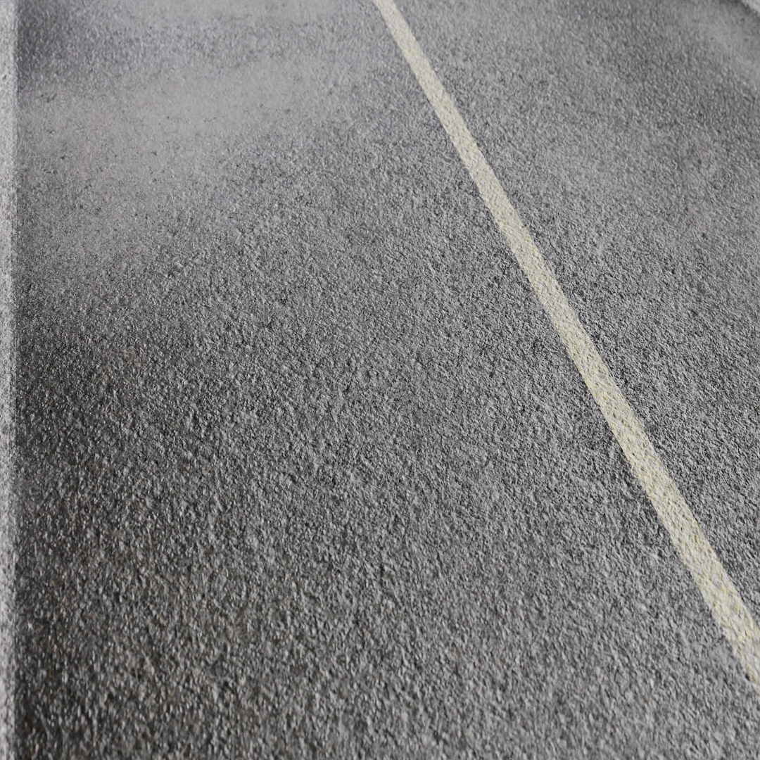 Two Lane Weathered Gray Asphalt Texture