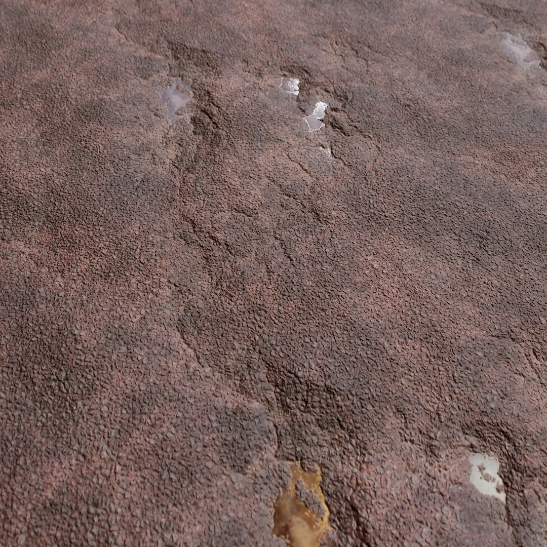 Urban Wet Cracked Asphalt Texture
