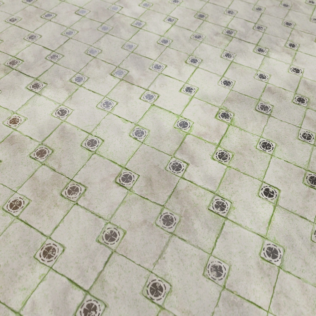 Verdant Mosaic Stone Texture