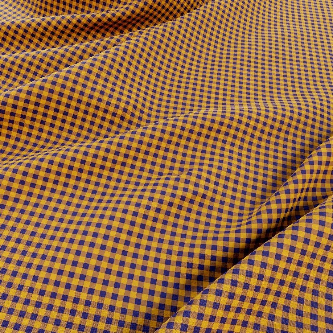 Vintage Checkered Blue Fabric Texture
