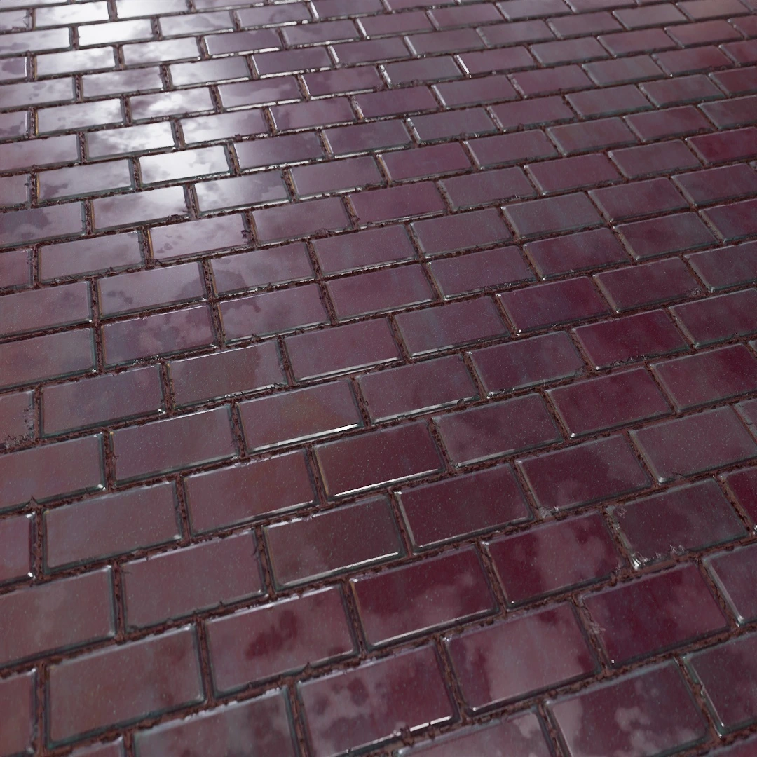 Vintage Crimson Brick Wall Texture