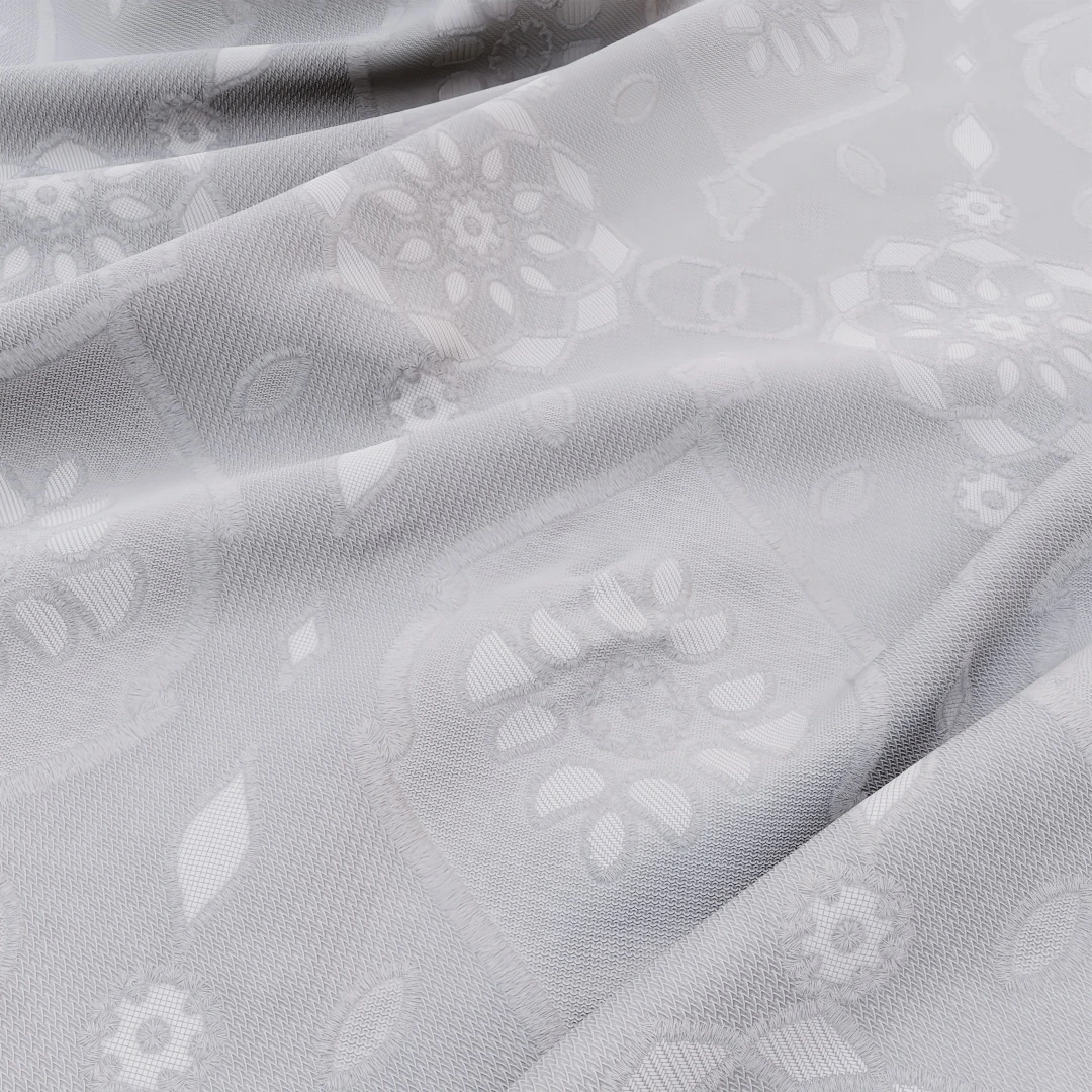 Vintage Floral Patterned Fabric Texture