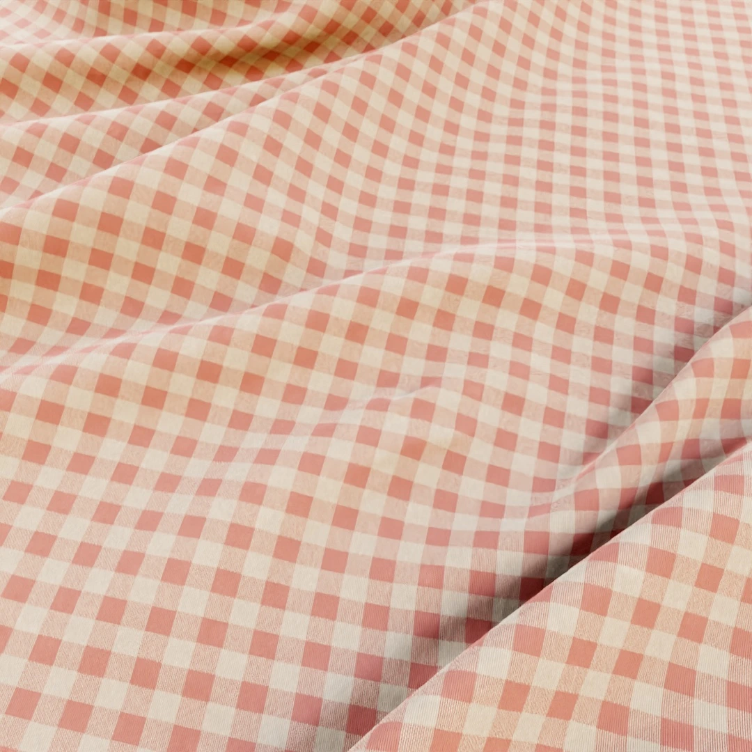 Vintage Gingham Check Fabric Texture