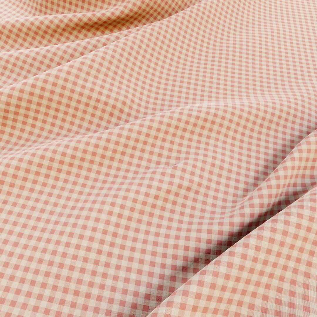 Vintage Gingham Check Fabric Texture