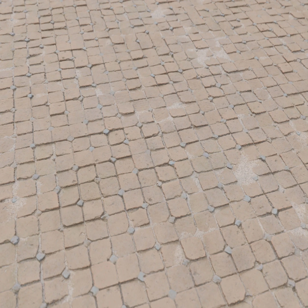 Vintage Mosaic Cobbled Texture