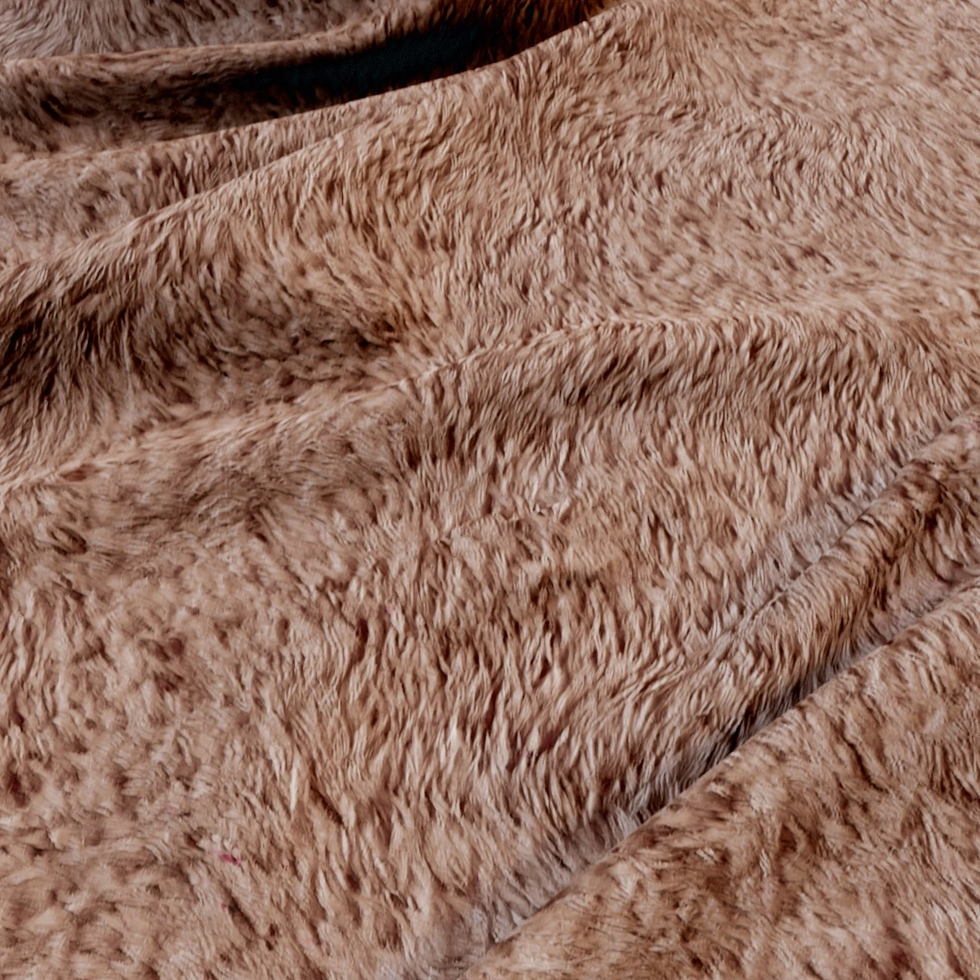 Warm Auburn Faux Fur Texture