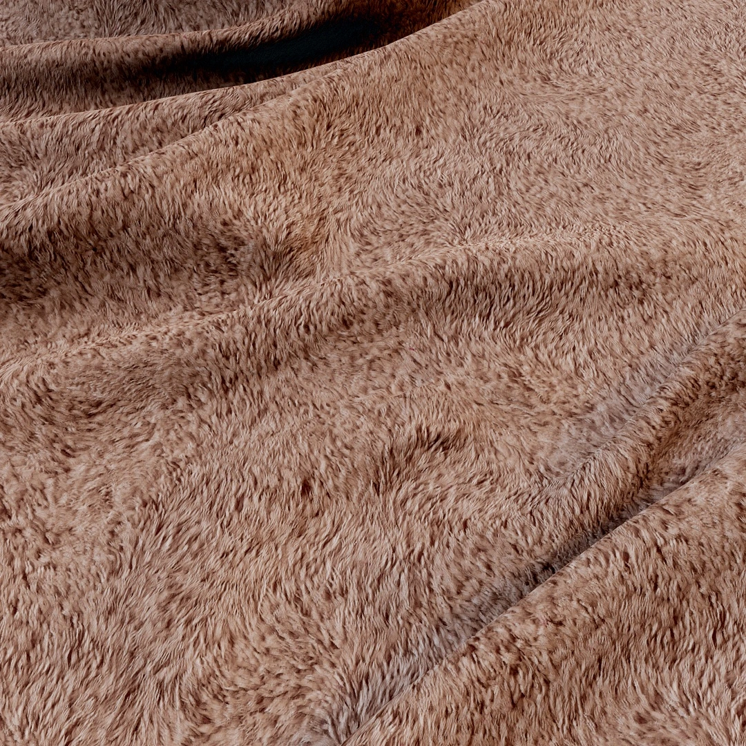 Warm Auburn Faux Fur Texture