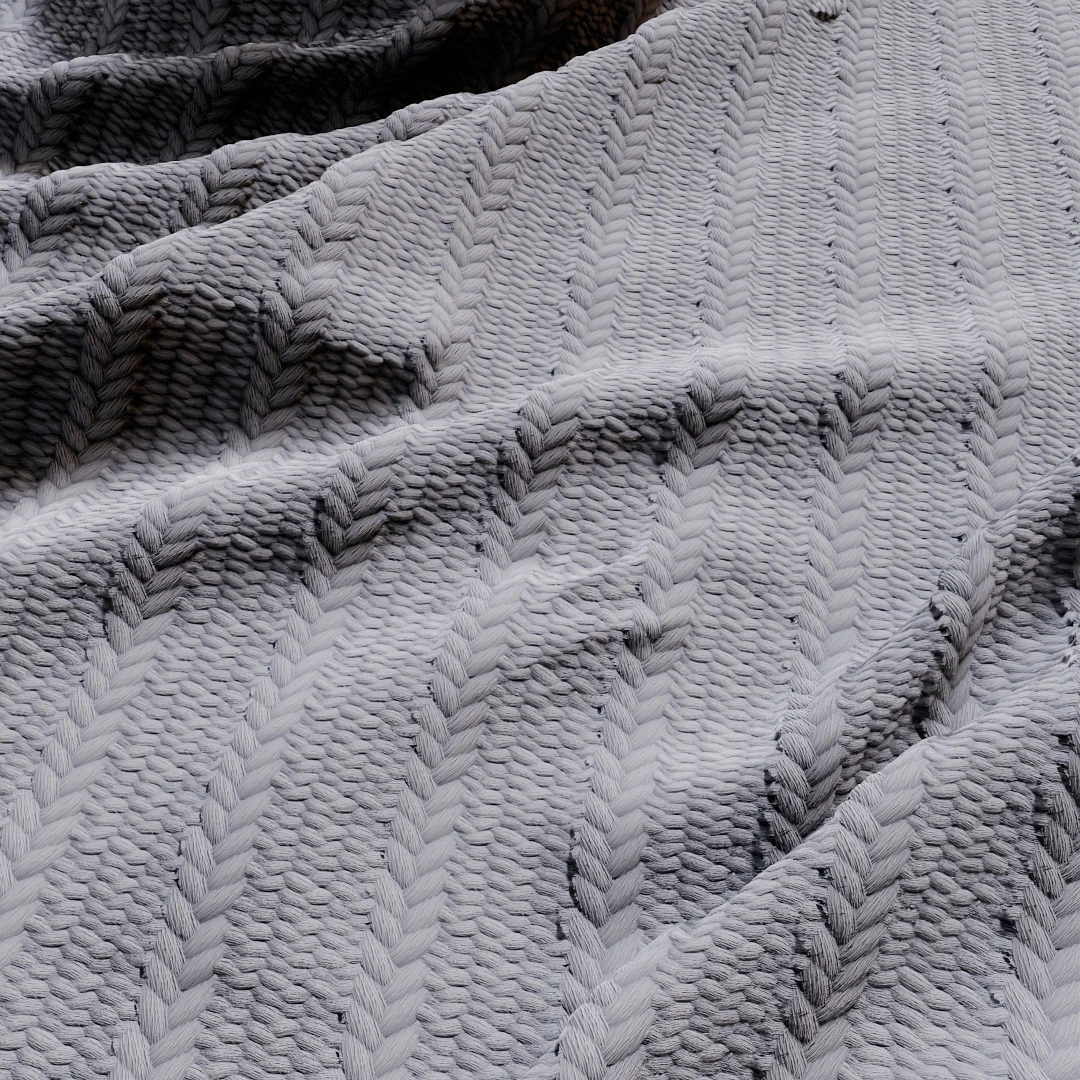 Warm Beige Knit Pattern Fabric Texture
