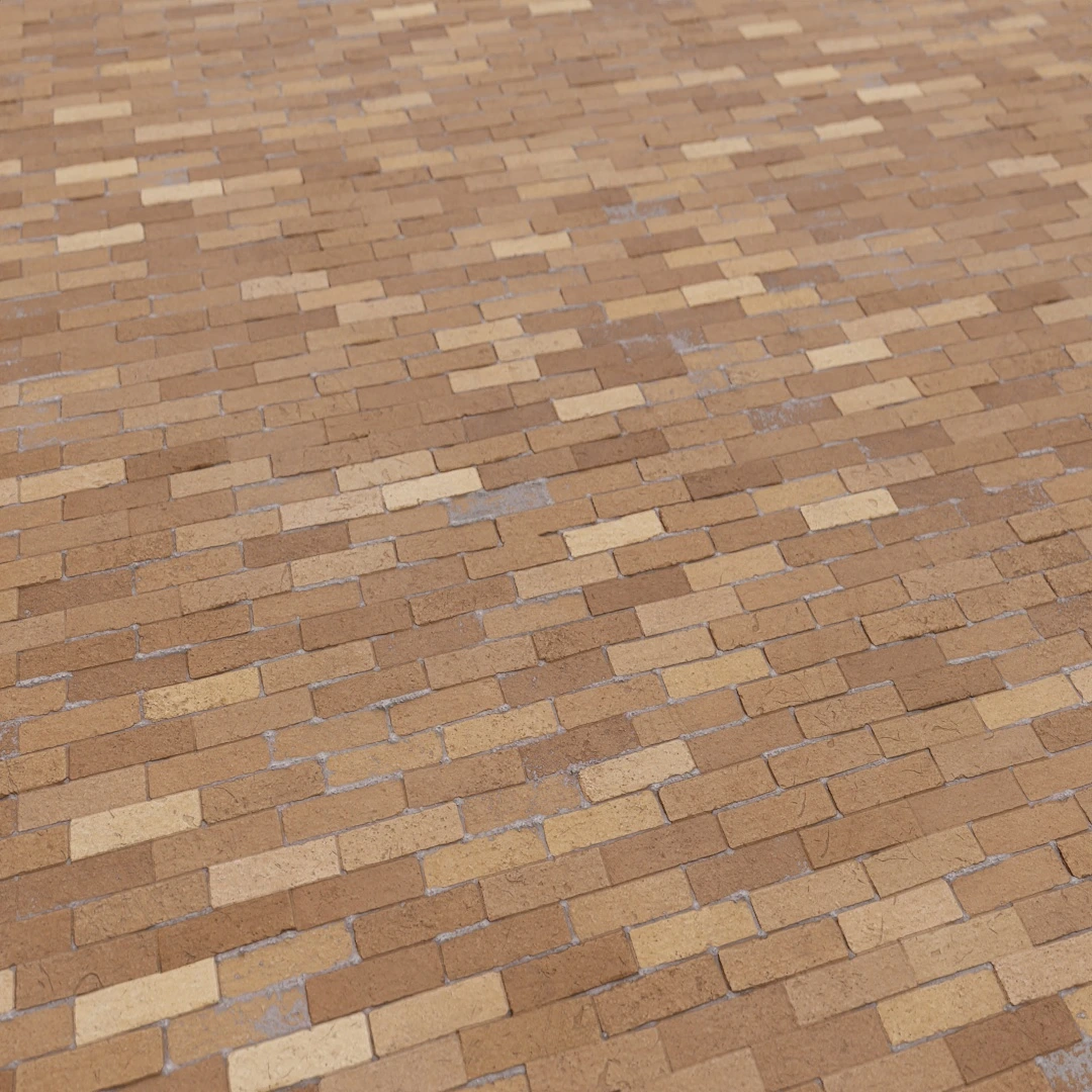 Warm Toned Herringbone Brick Texture