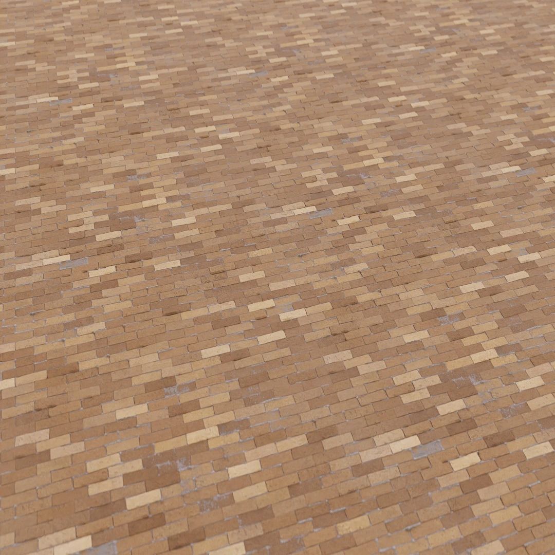 Warm Toned Herringbone Brick Texture